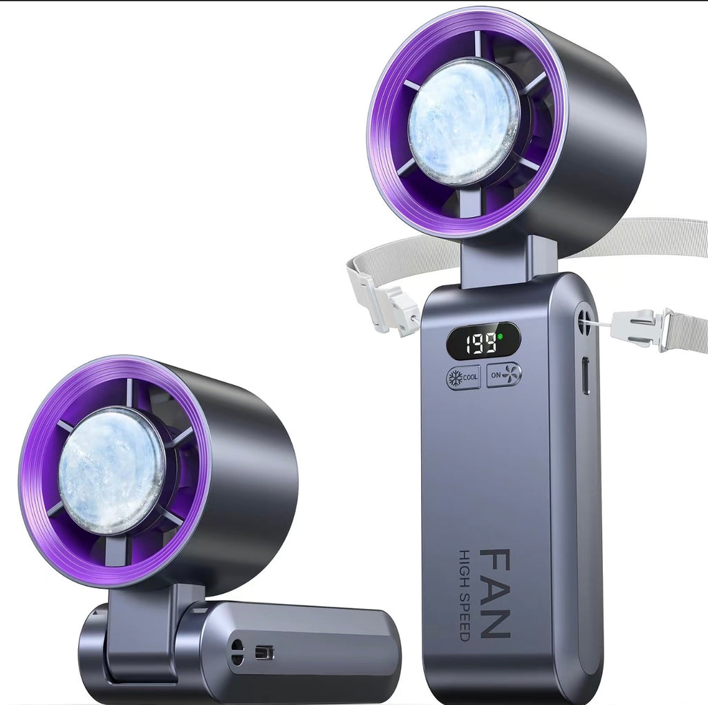 Portable Fan Handheld high speed fan 199 Adjustable Levels Fodable for summer vacation