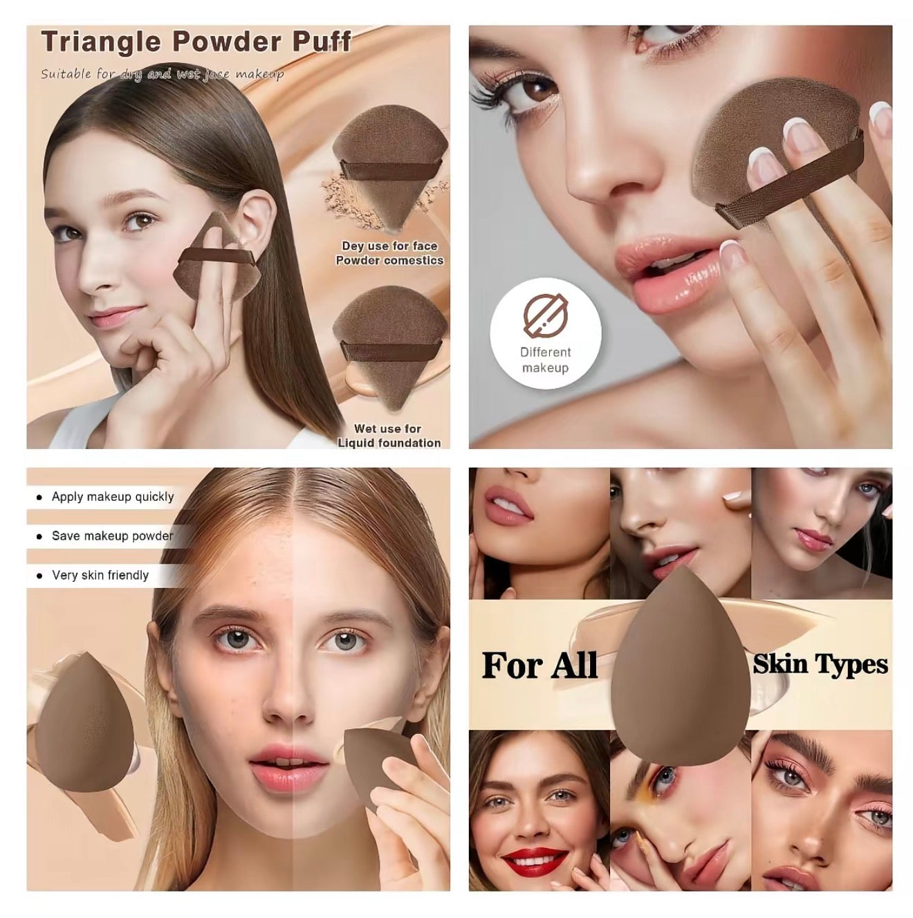 Professional Makeup Tool Set, 54pcs/set Cosmetic Brush & Sponge & Puff & Headband & Brush Cleaning Bowl Set, Multi-use Facial Makeup & Cleaning Accessories for Daily Use, Makeup Brush Kit, Face Brush Set, Makeup Brushes Kits, Multifunctional Makeup Tools