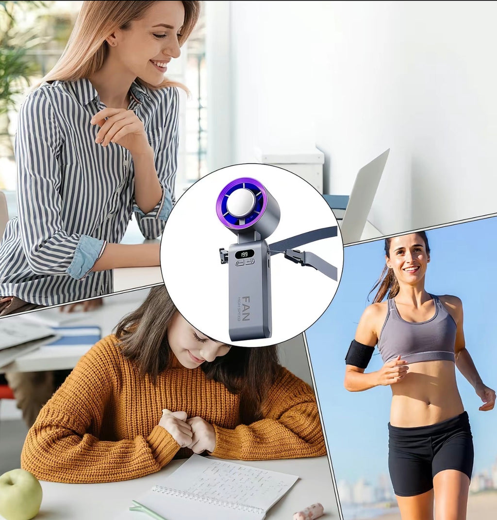 Portable Fan Handheld high speed fan 199 Adjustable Levels Fodable for summer vacation