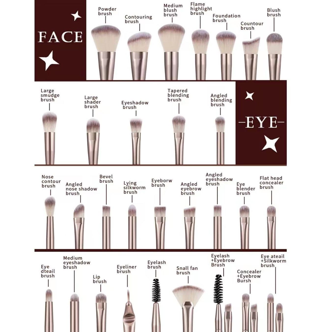 Professional Makeup Tool Set, 54pcs/set Cosmetic Brush & Sponge & Puff & Headband & Brush Cleaning Bowl Set, Multi-use Facial Makeup & Cleaning Accessories for Daily Use, Makeup Brush Kit, Face Brush Set, Makeup Brushes Kits, Multifunctional Makeup Tools