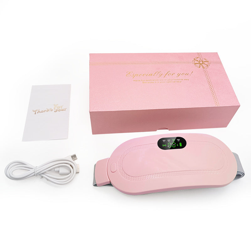 Menstrual Heating Pad Smart Uterus Warmer Belt, Cordless Heating Pad , Electric Waist Belt , Waist-Vibrating Abdominal massager